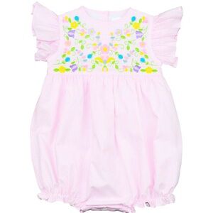 Pink Embroidered Baby Romper
